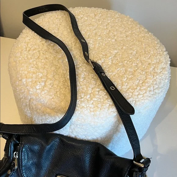 Marc by Marc Jacobs Classic Q Natasha Crossbody Bag Purse Black Silver Hardware